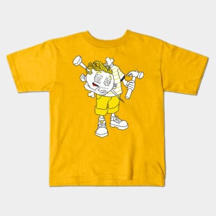 Mr. Sinmo (Julia style) yellow Kids T-Shirt